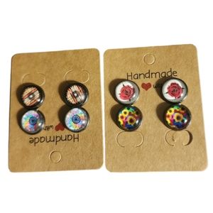 Floral/Flower Mix Bulk/Pack Stud Earrings (4 Pairs)